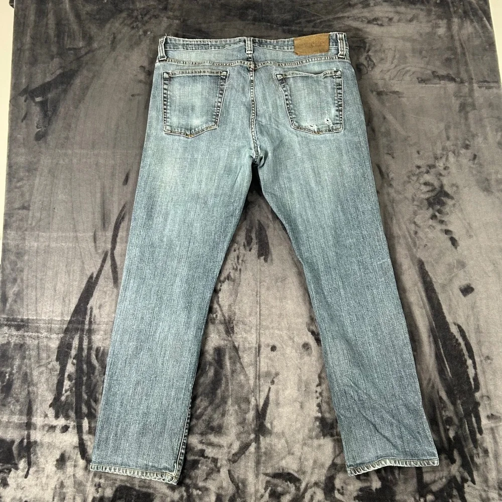 Agave Denim Rocker Jeans Mens 38 Blue Slim Straight Leg Handcrafted California
